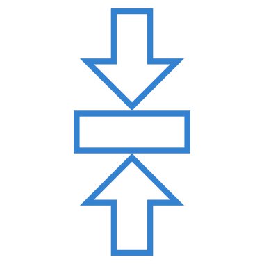 Basınç dikey ince çizgi vektör simgesi