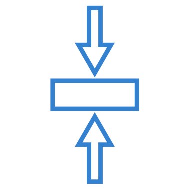 Basınç dikey ince çizgi vektör simgesi