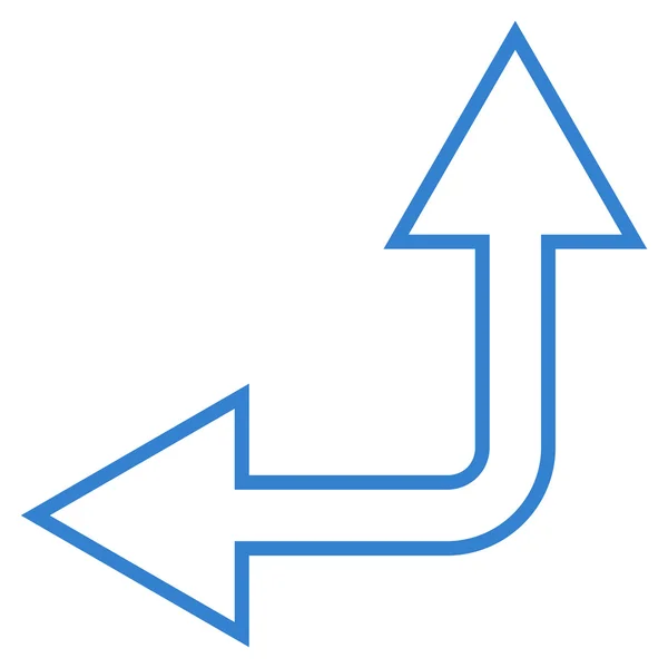 Векторная иконка выбора стрелка влево вверх — стоковый вектор