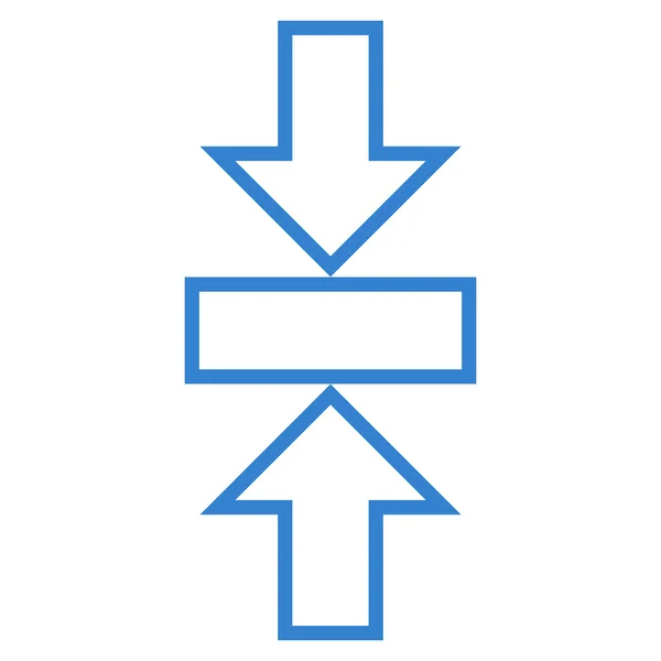 Druck vertikale dünne Linie Vektor Symbol — Stockvektor