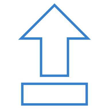 Çekme oku kadar inme vektör simgesi