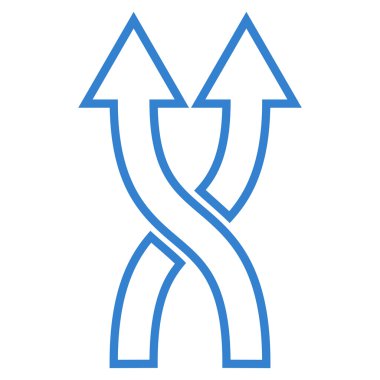 Anahat vektör simge yukarı okları shuffle