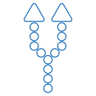 Anahat vektör simge yukarı ok bölme