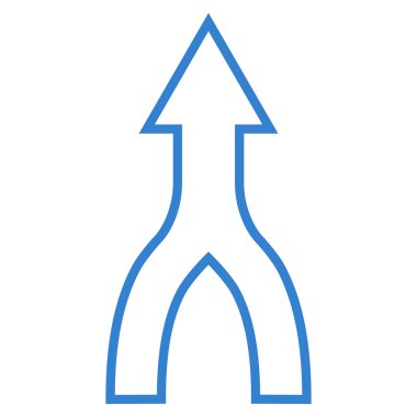 Anahat vektör simge yukarı ok birleştirmek