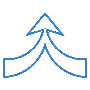 Anahat vektör simge yukarı ok birleştirmek