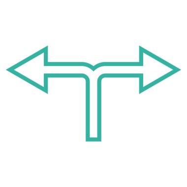 Seçimi ok sol doğru anahat vektör simgesi