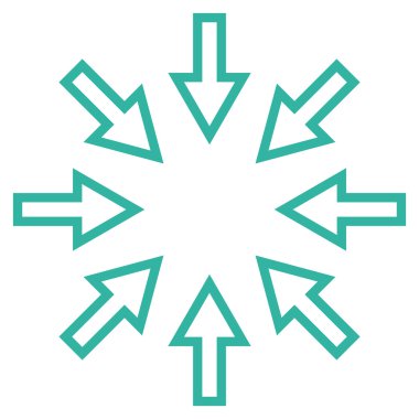 Kompakt okları vektör simge anahat