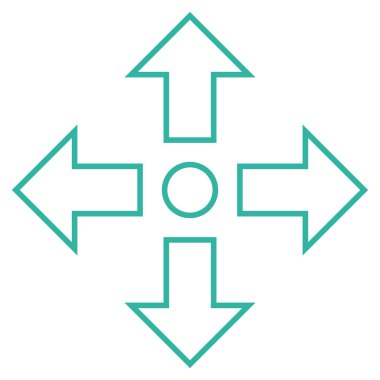 Oklar ince çizgi vektör simge en üst düzeye çıkarmak