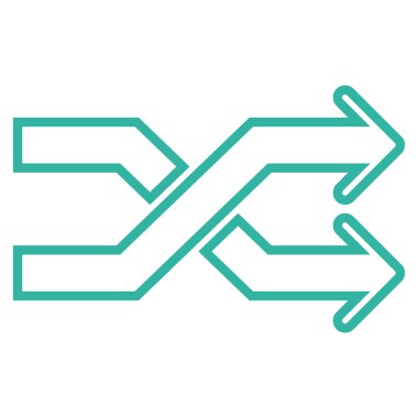 Okları yatay ince çizgi vektör simge mix