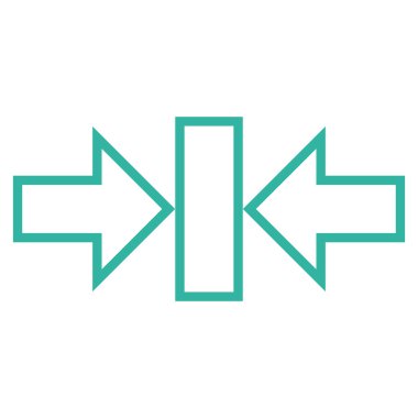 Basınç yatay ince çizgi vektör simgesi