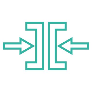 Basınç yatay kontur vektör simgesi