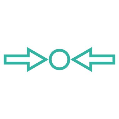 Basınç yatay kontur vektör simgesi