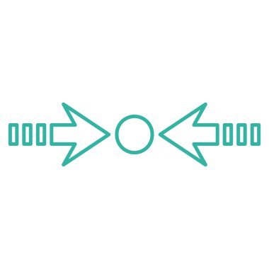 Basınç yatay ince çizgi vektör simgesi