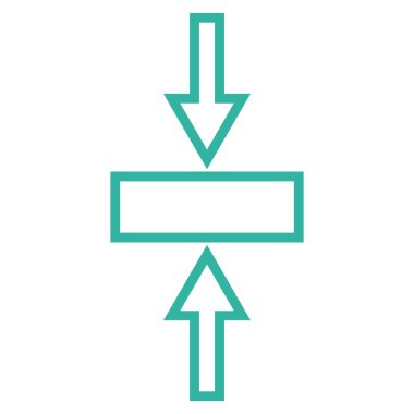 Basınç dikey kontur vektör simgesi