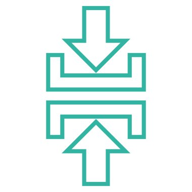 Basınç dikey kontur vektör simgesi