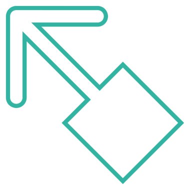 Anahat vektör simge sol çekin