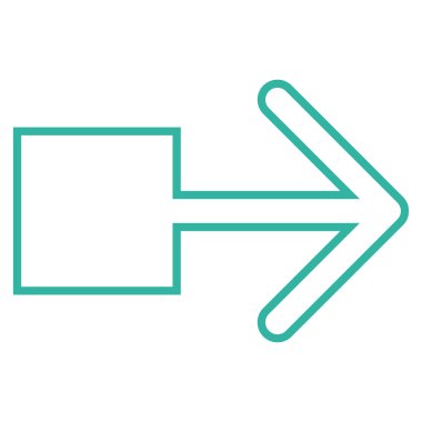 Sağ kontur vektör simge çekin