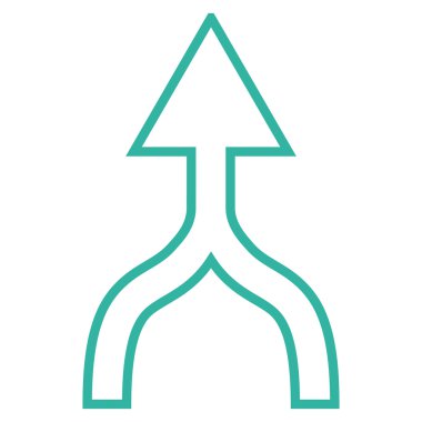 Anahat vektör simge yukarı ok birleştirmek