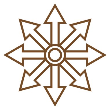 Oklar kontur vektör simgesini genişletin