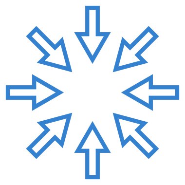 Kompakt okları satırı vektör simgesi ince