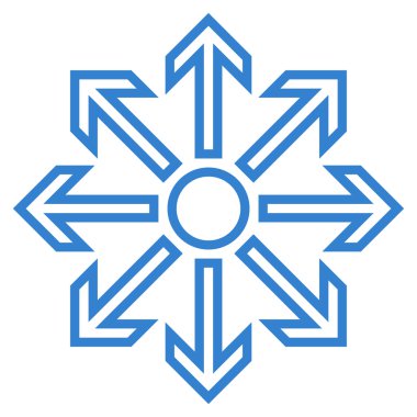 Oklar kontur vektör simge en üst düzeye çıkarmak