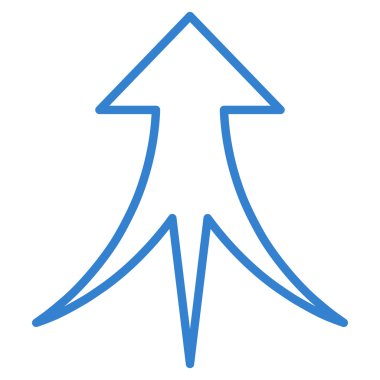 Anahat vektör simge yukarı ok birleştirme