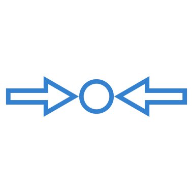 Basınç yatay kontur vektör simgesi