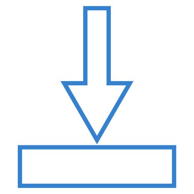 Anahat vektör simgesi itmek