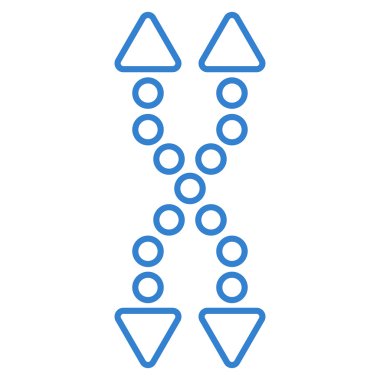 Shuffle okları dikey ince çizgi vektör simgesi