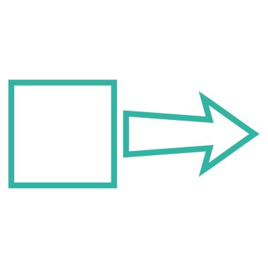 Çekme oku şu kontur vektör simgesi