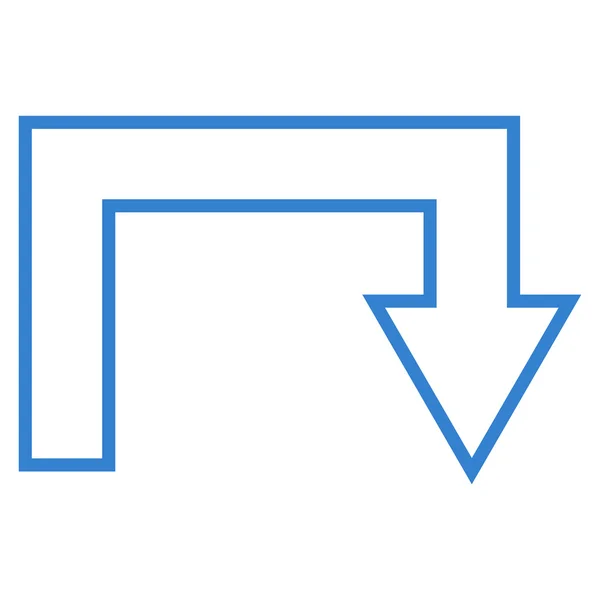 Retourner contour Icône vectorielle — Image vectorielle