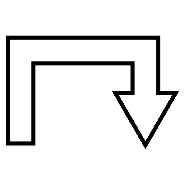 Векторная икона поворота назад — стоковый вектор