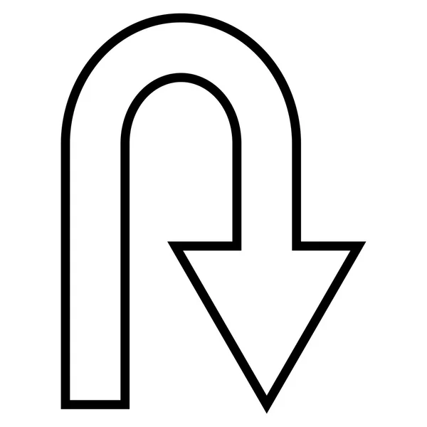 Vuelva atrás línea delgada Vector icono — Archivo Imágenes Vectoriales