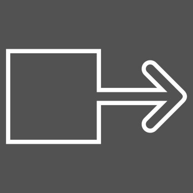 Çekme oku şu kontur vektör simgesi