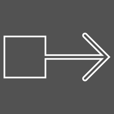 Çekme oku şu kontur vektör simgesi