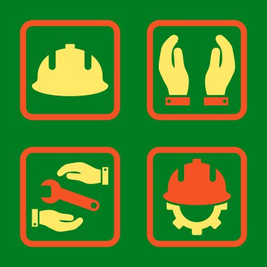 Geliştirme düz kare vektör simgesi