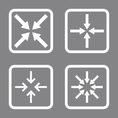 Nokta düz toplantı vektör simgesi kare