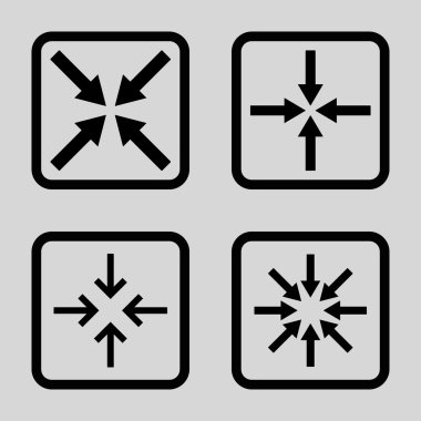 Nokta düz toplantı vektör simgesi kare