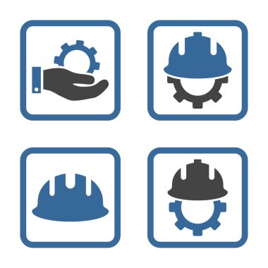 Geliştirme düz kare vektör simgesi