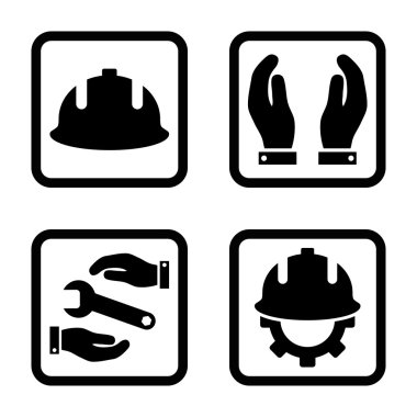 Geliştirme düz kare vektör simgesi