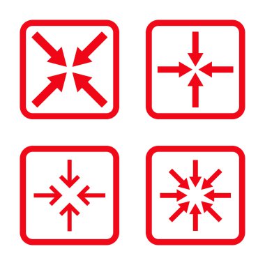 Nokta düz toplantı vektör simgesi kare