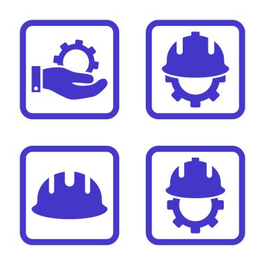 Geliştirme düz kare vektör simgesi