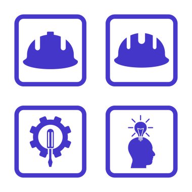 Geliştirme düz kare vektör simgesi