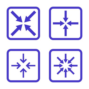 Nokta düz toplantı vektör simgesi kare