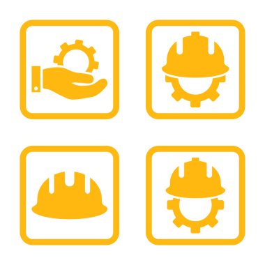 Geliştirme düz kare vektör simgesi