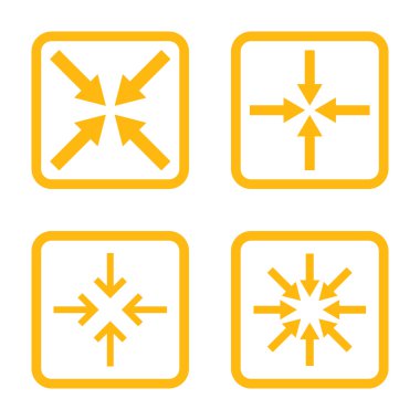 Nokta düz toplantı vektör simgesi kare