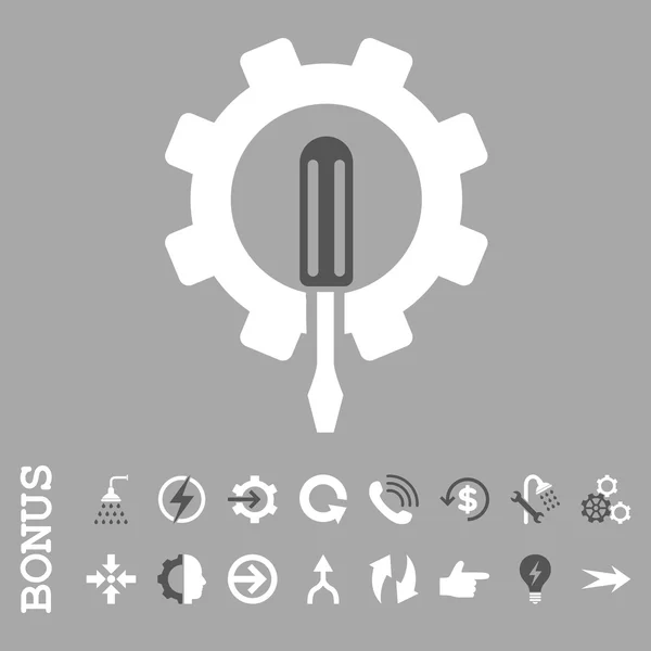 Engineering Flat Vector Icon with Bonus — стоковый вектор