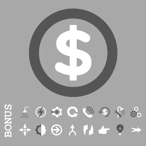 Financiën platte Vector Icon met Bonus — Stockvector