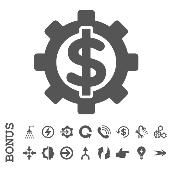 Opções Financeiras Flat Vector Icon Com Bônus — Vetor de Stock