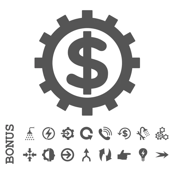 Icône vectorielle plate du secteur financier avec bonus — Image vectorielle